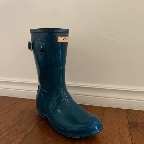Hunter Shoes - Short Blue Hunter Boots